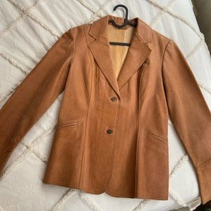 Vintage real leather/suede blazer